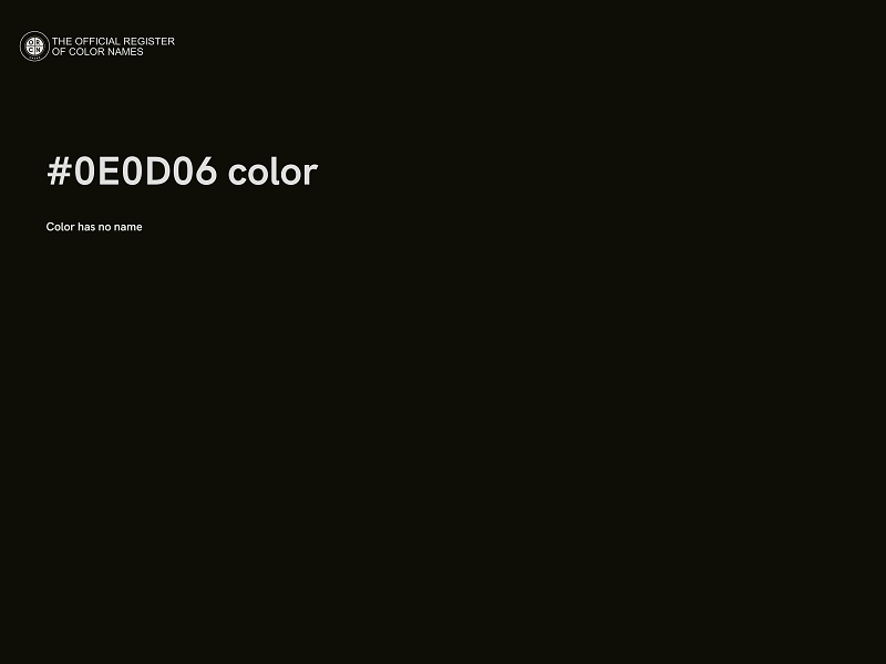 #0E0D06 color image