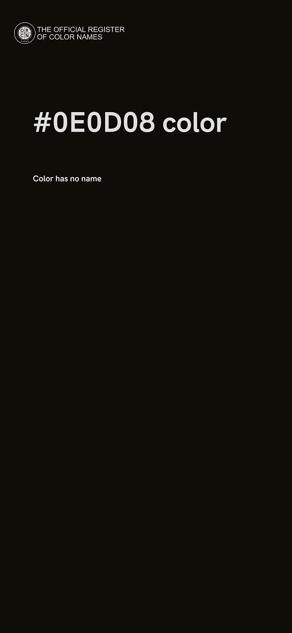 #0E0D08 color image