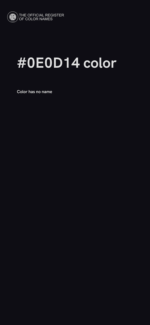 #0E0D14 color image