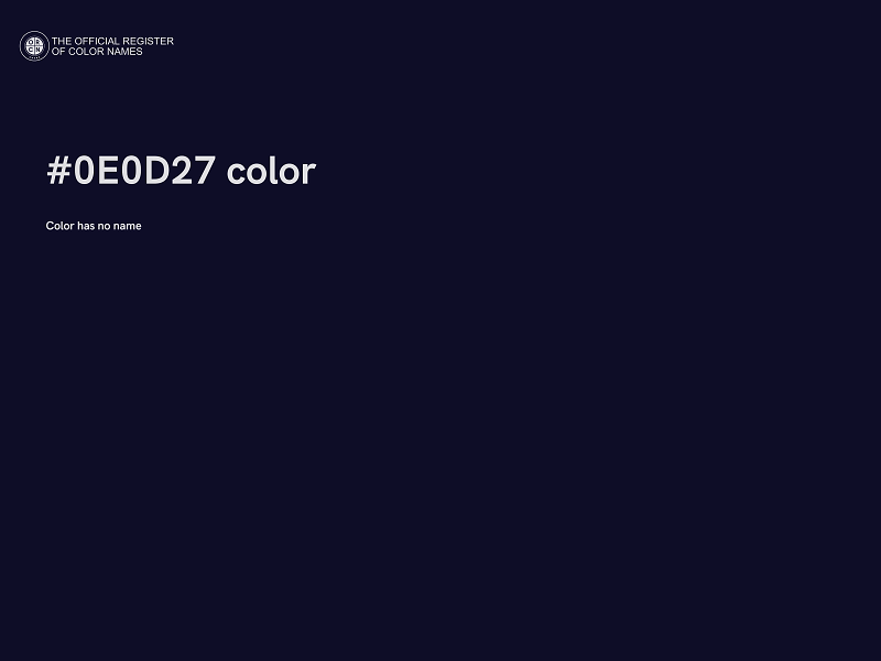 #0E0D27 color image