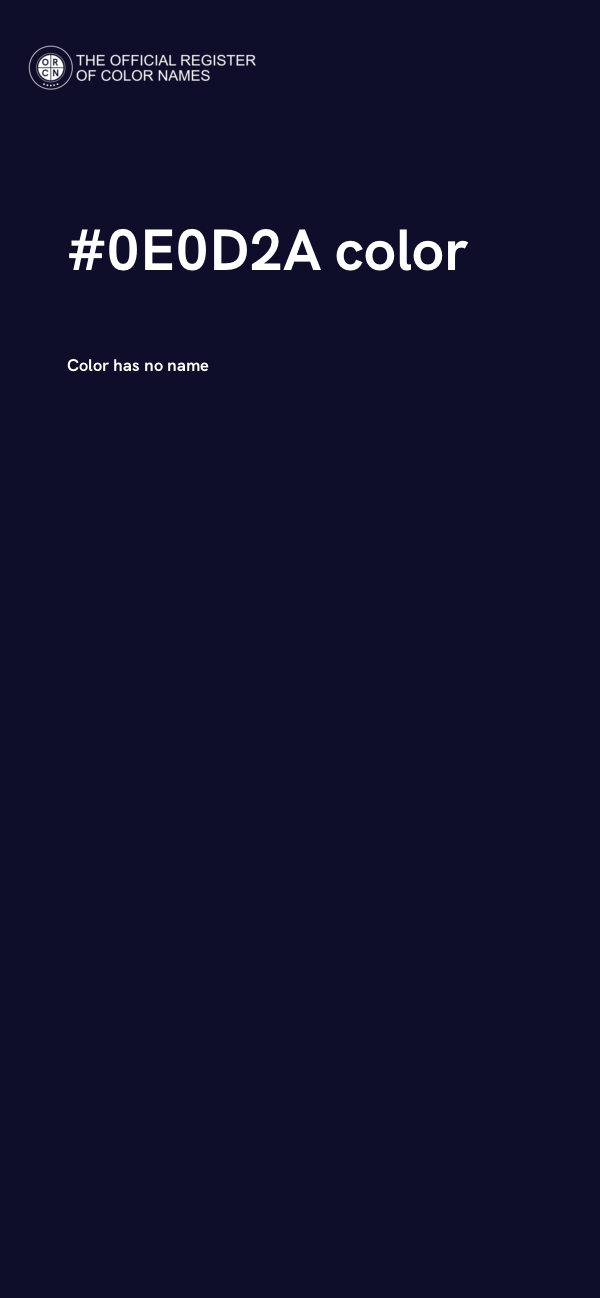 #0E0D2A color image