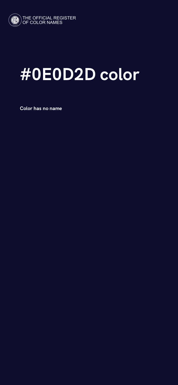 #0E0D2D color image