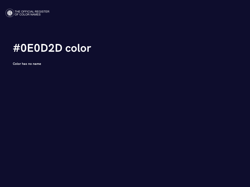 #0E0D2D color image