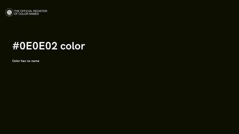 #0E0E02 color image