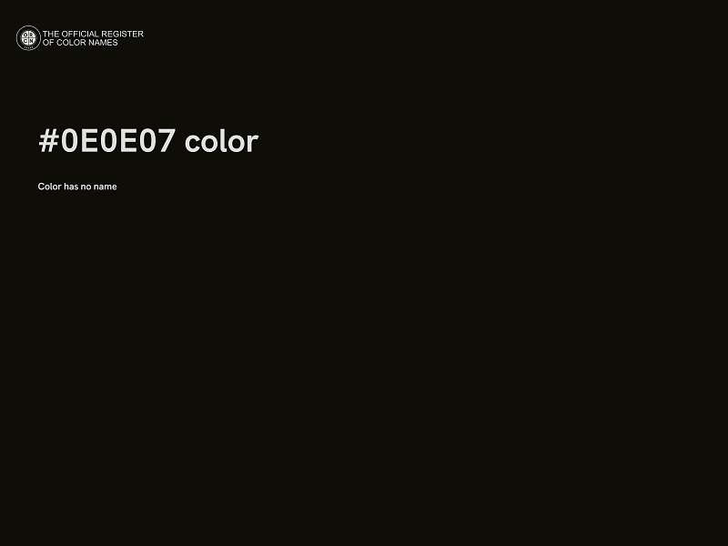 #0E0E07 color image