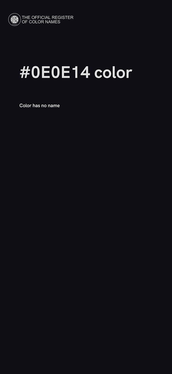 #0E0E14 color image
