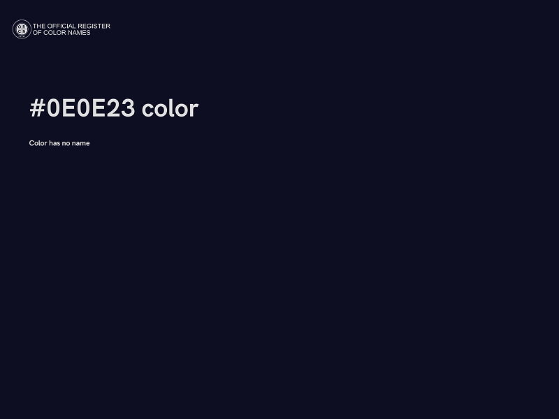 #0E0E23 color image