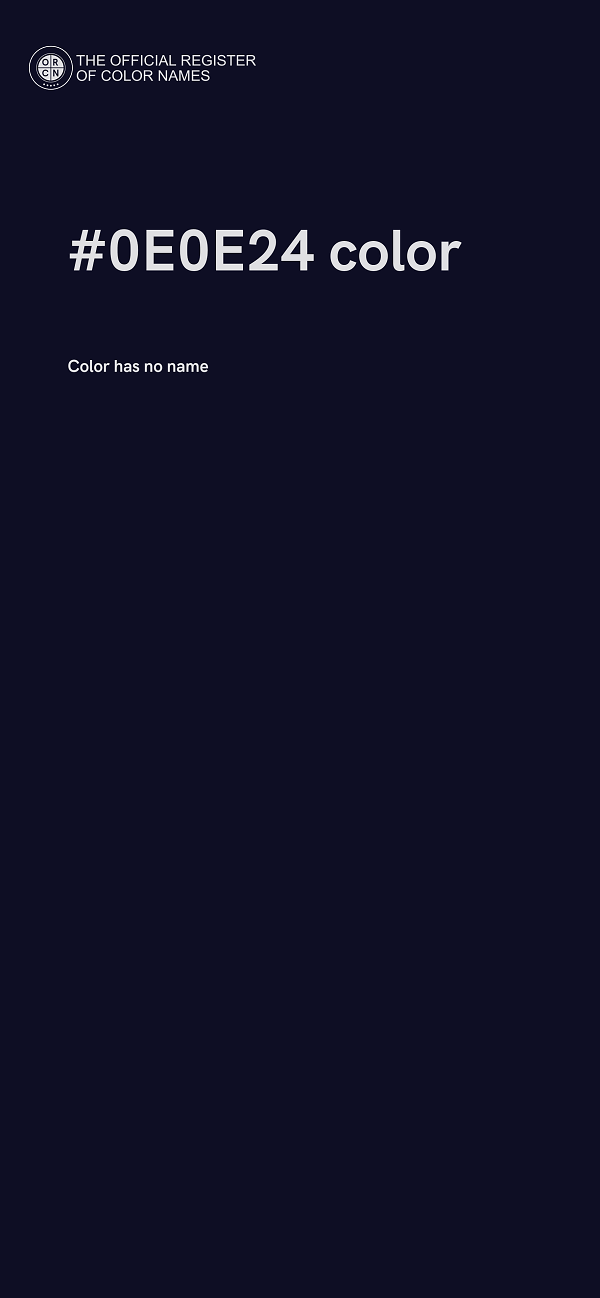 #0E0E24 color image
