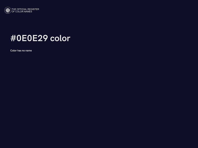 #0E0E29 color image