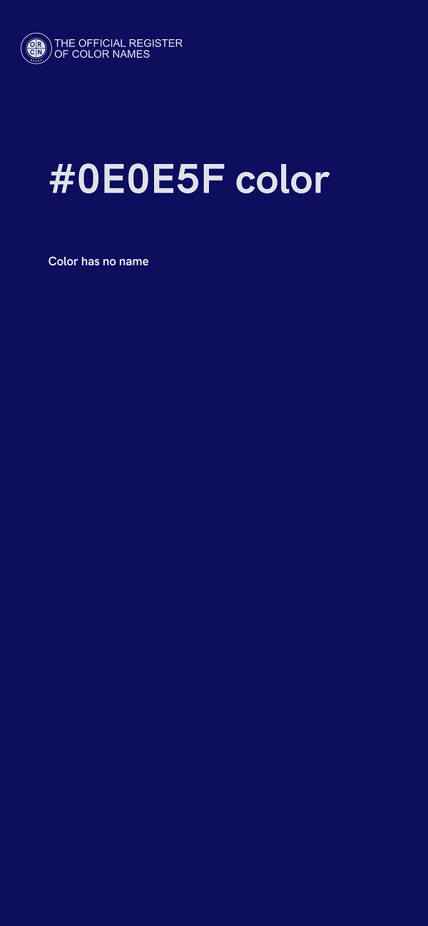 #0E0E5F color image