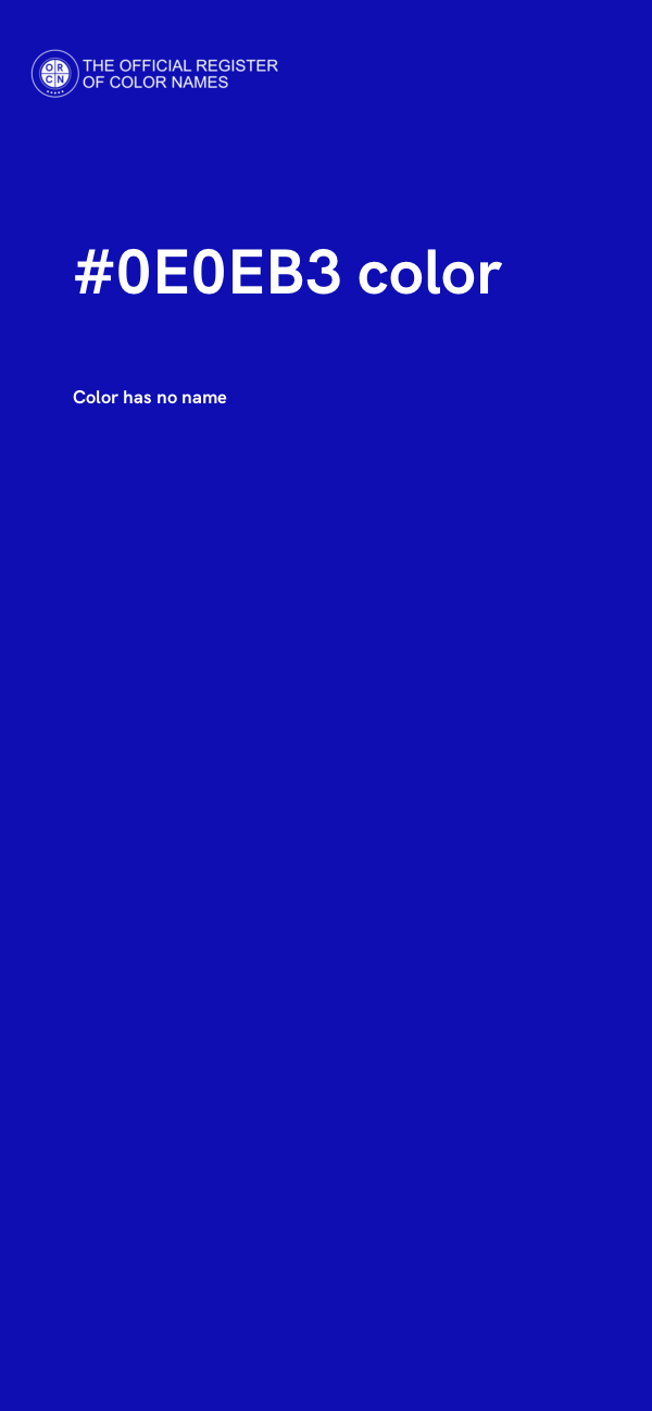 #0E0EB3 color image