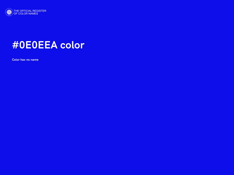 #0E0EEA color image