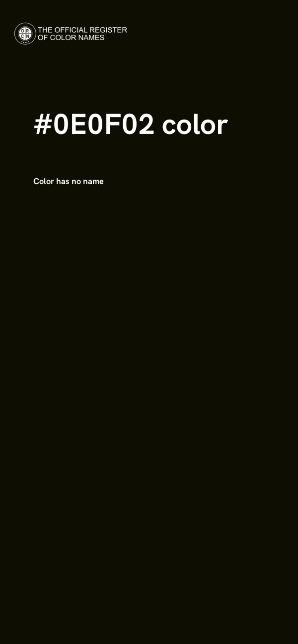 #0E0F02 color image