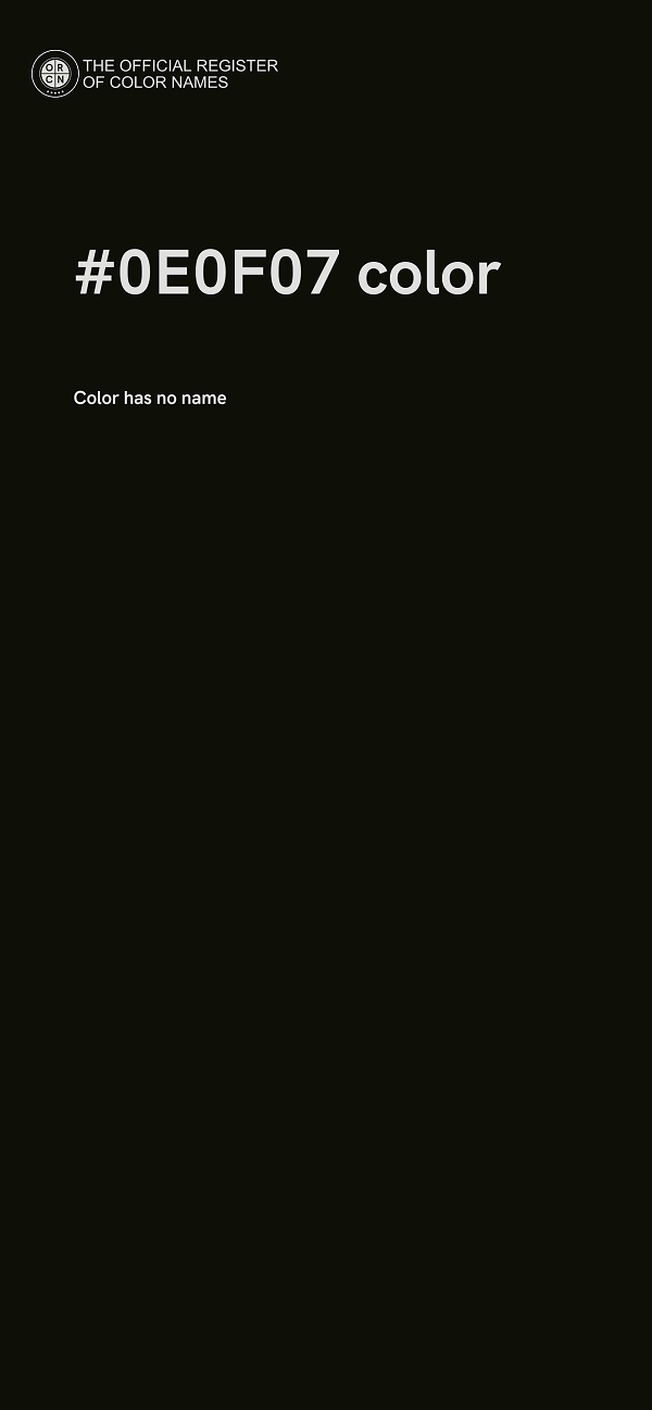 #0E0F07 color image