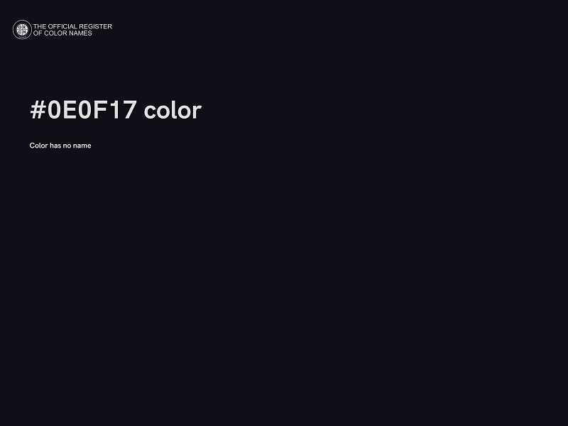 #0E0F17 color image