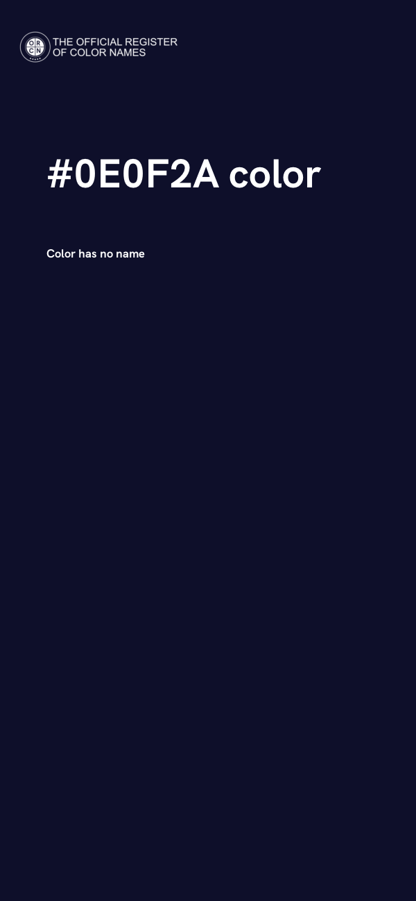 #0E0F2A color image