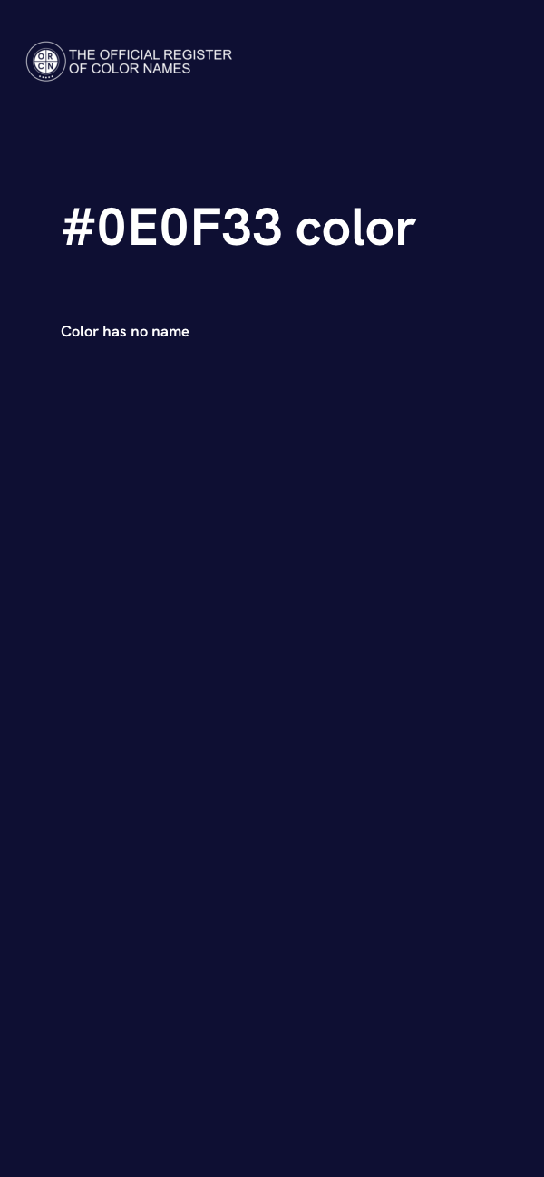 #0E0F33 color image