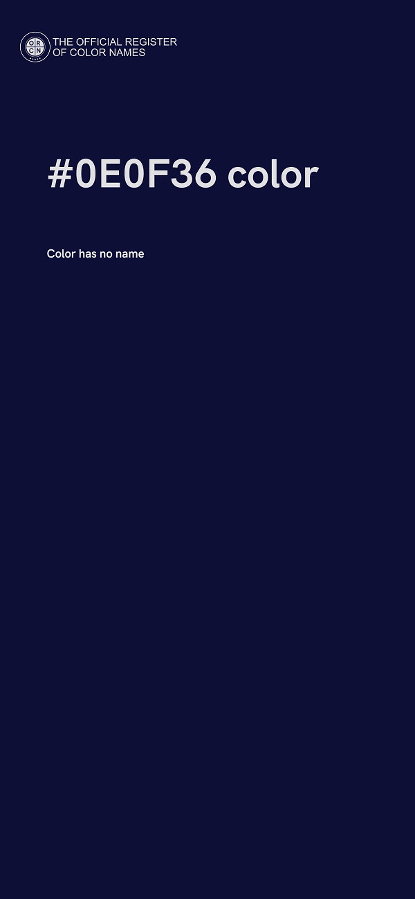 #0E0F36 color image