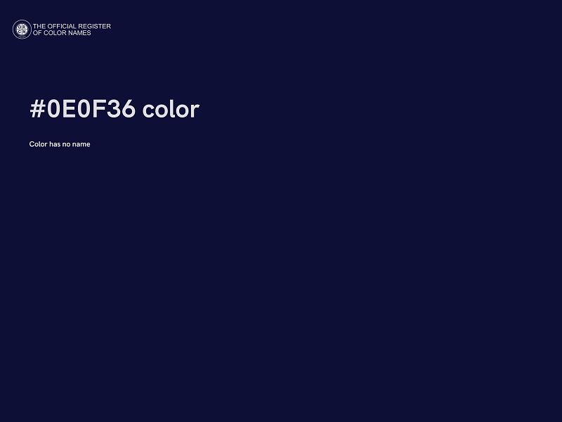 #0E0F36 color image