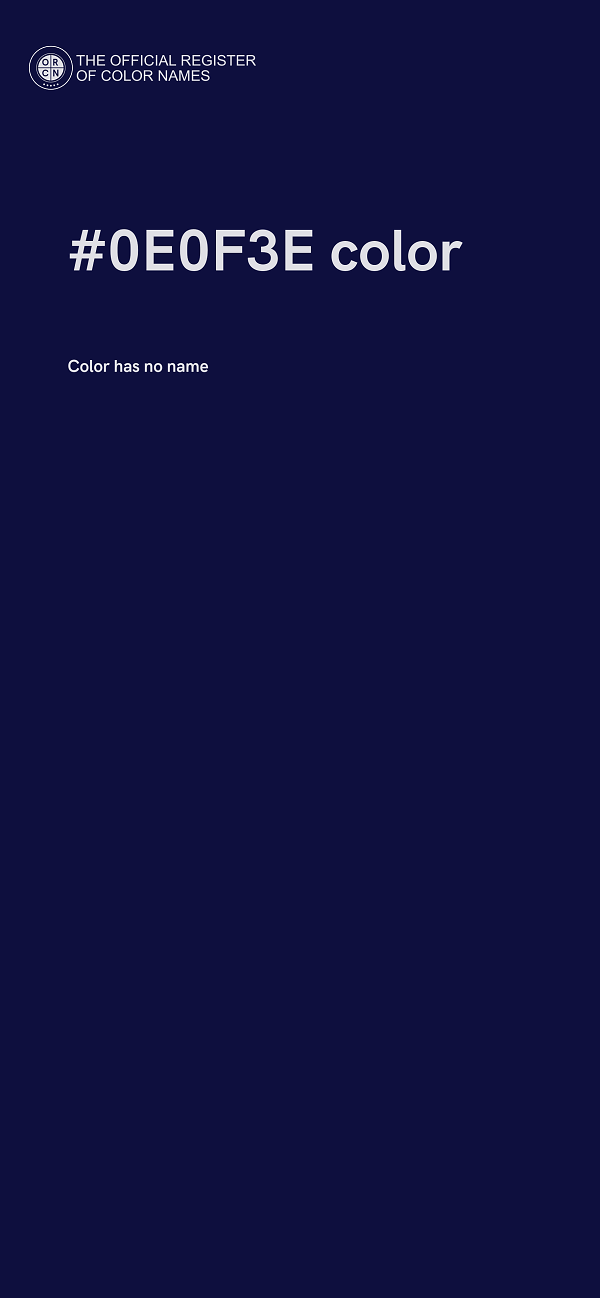 #0E0F3E color image