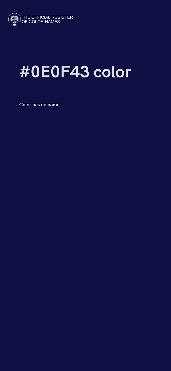 #0E0F43 color image