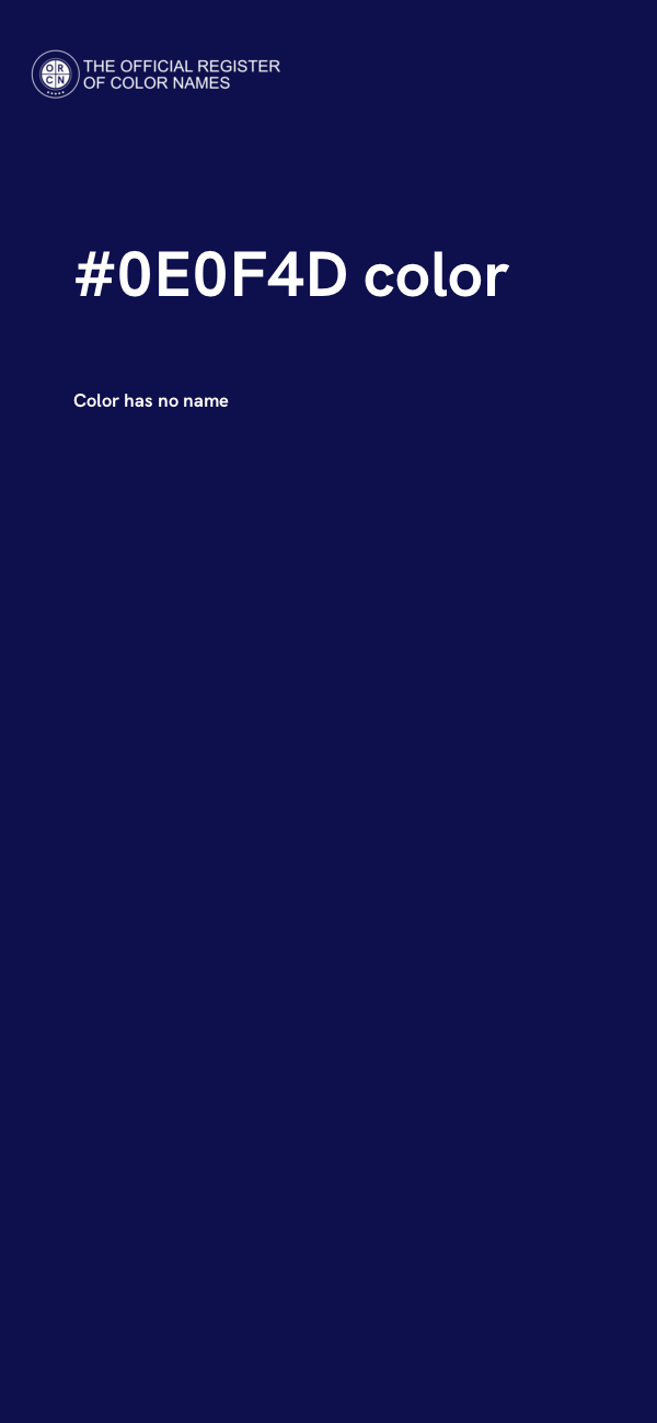 #0E0F4D color image