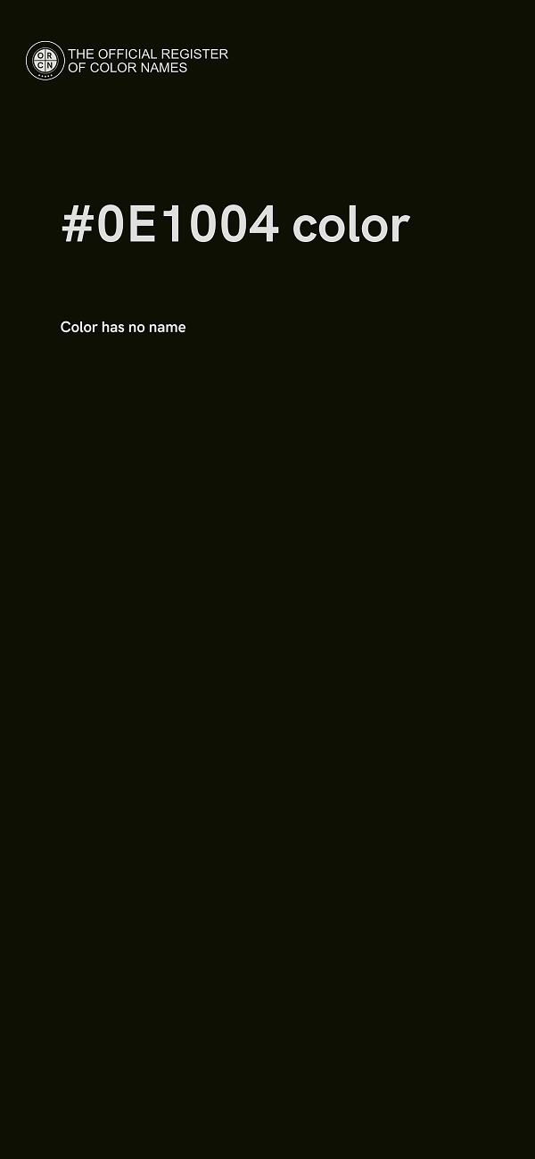 #0E1004 color image