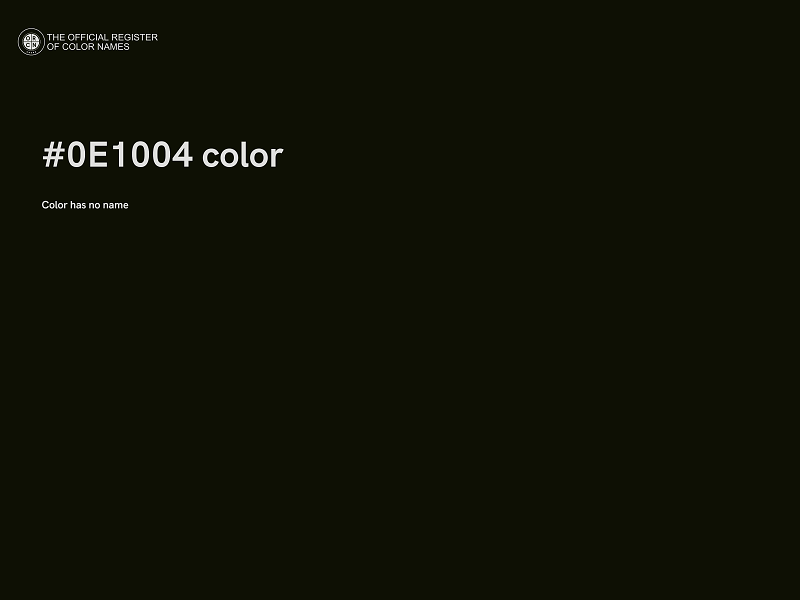 #0E1004 color image