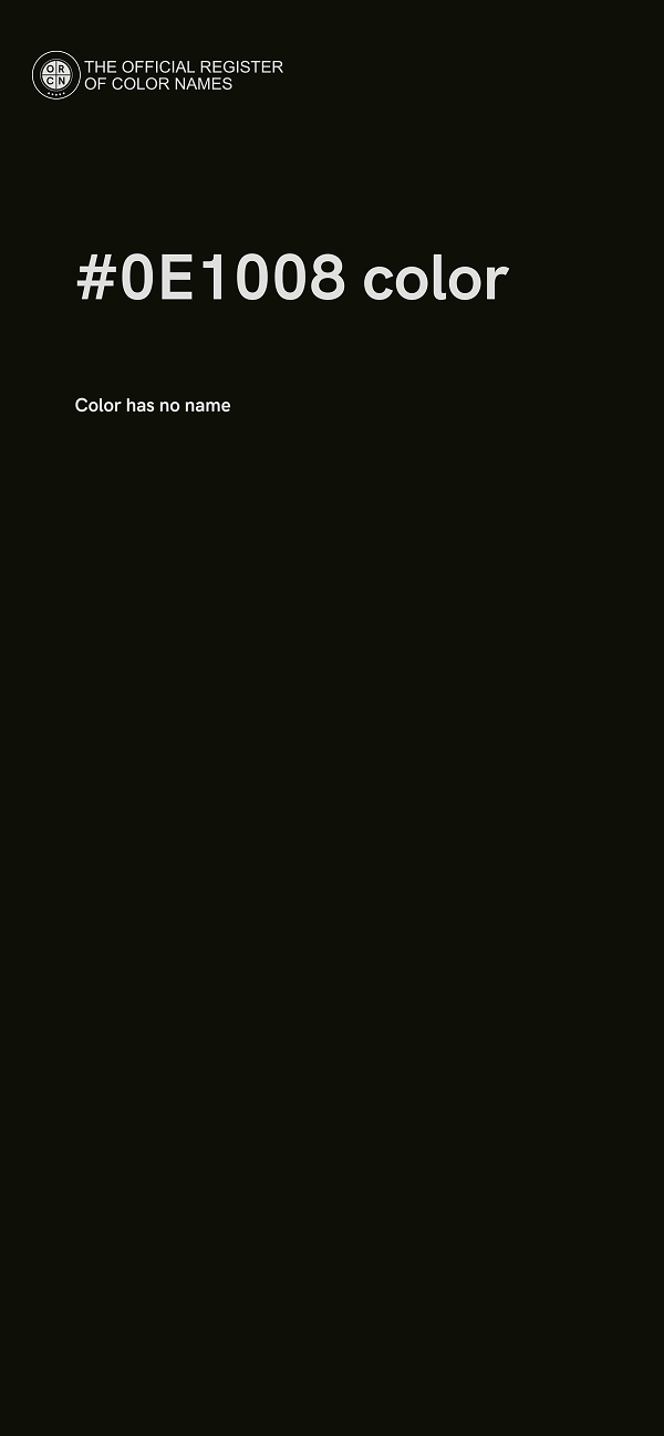 #0E1008 color image
