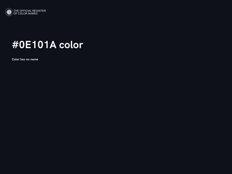 #0E101A color image