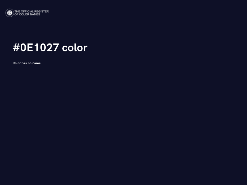#0E1027 color image