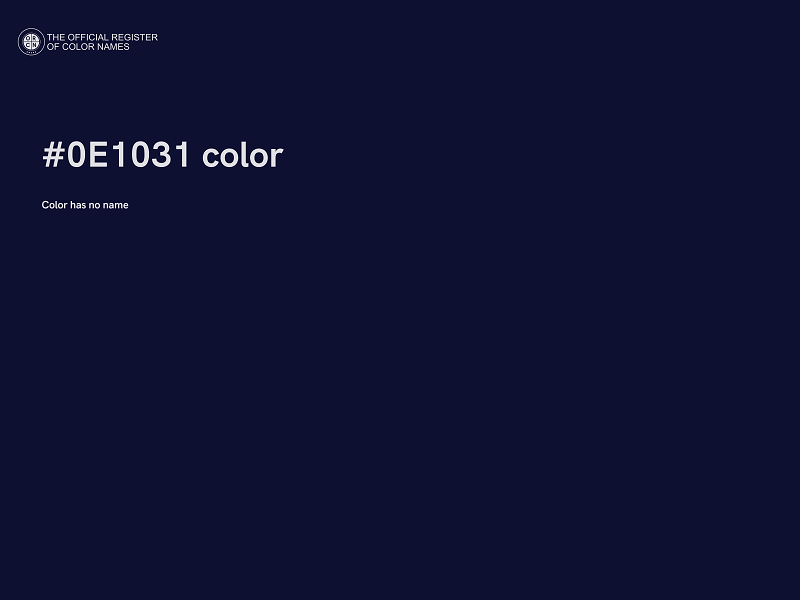 #0E1031 color image
