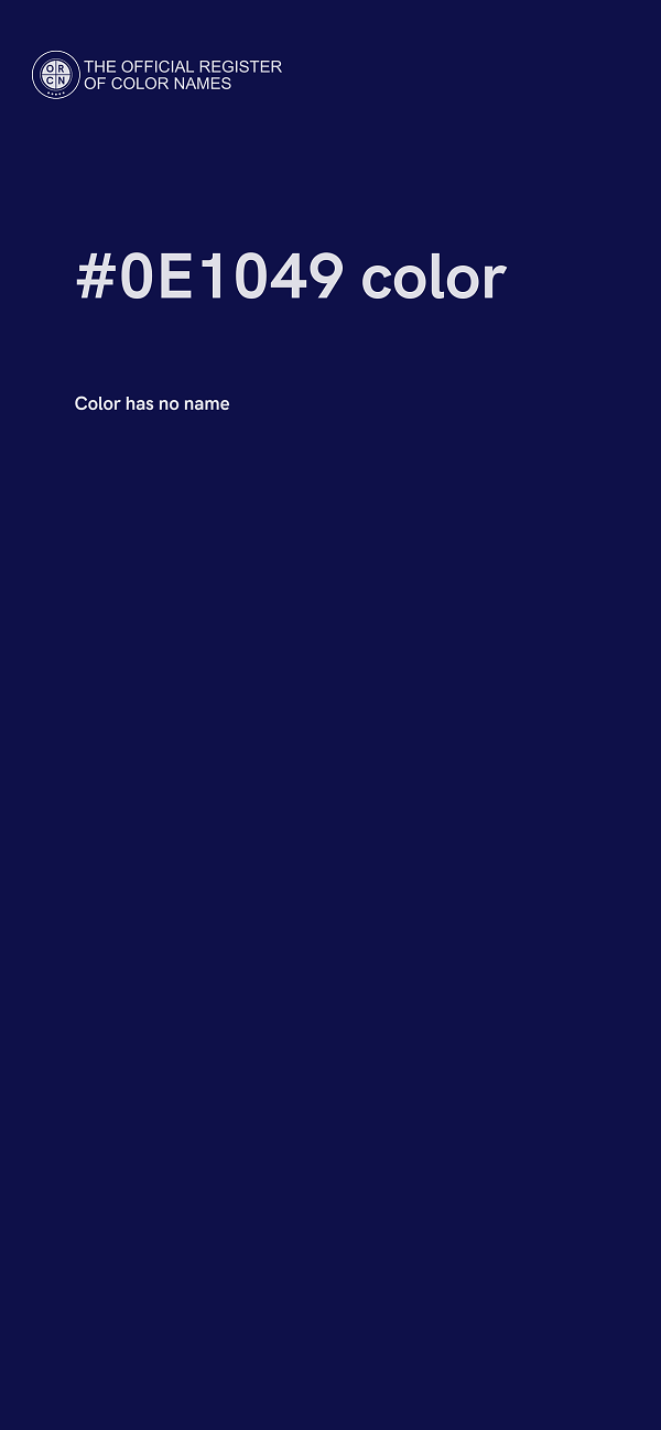 #0E1049 color image