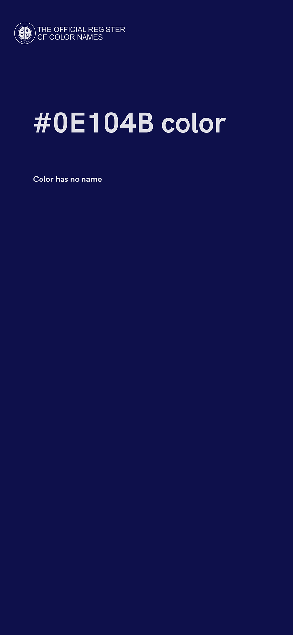 #0E104B color image