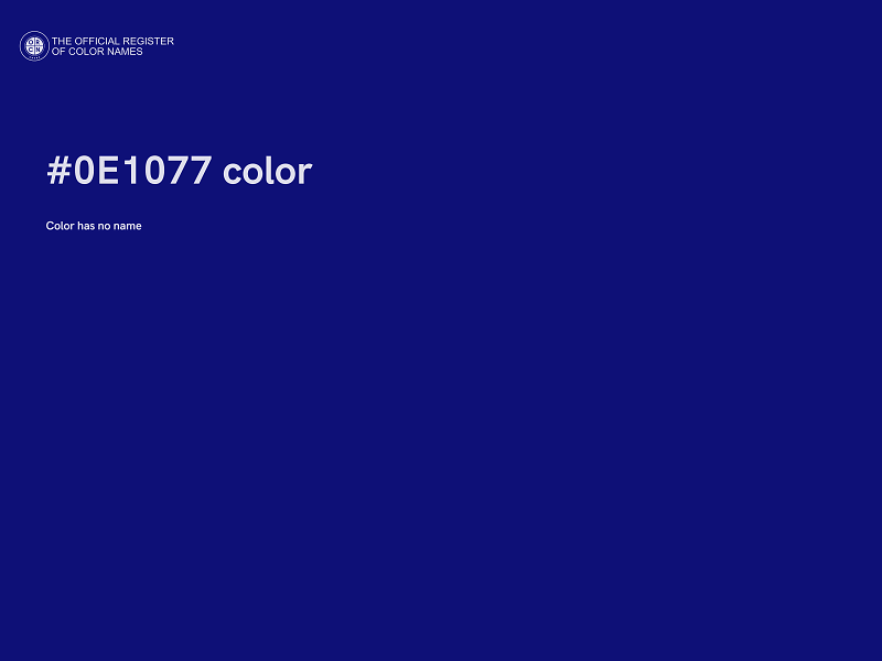 #0E1077 color image