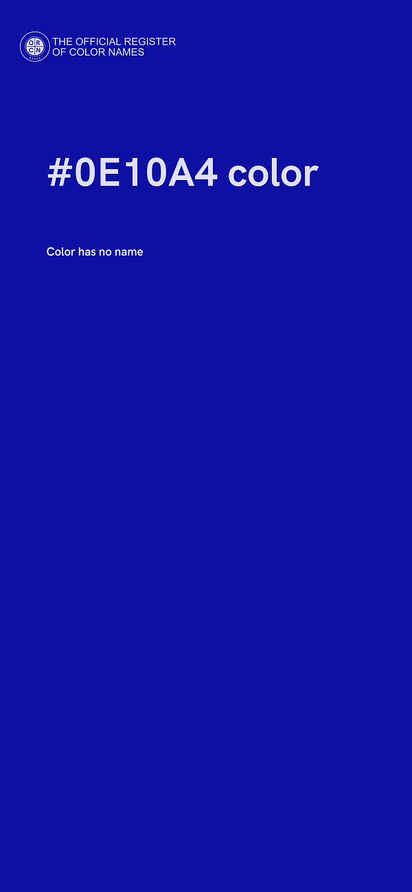 #0E10A4 color image