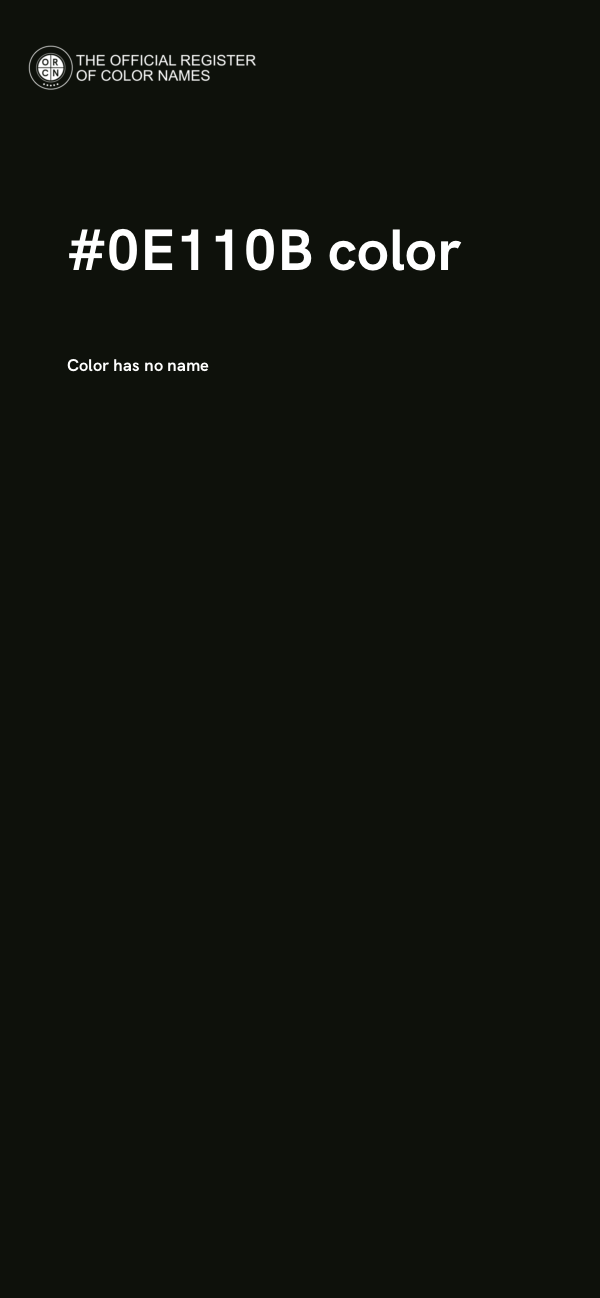 #0E110B color image