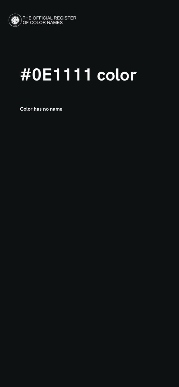 #0E1111 color image