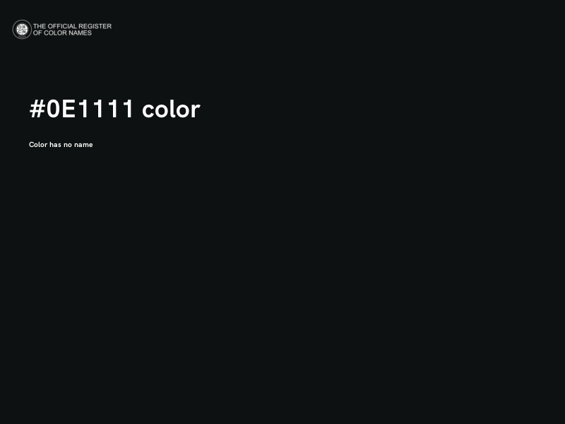 #0E1111 color image