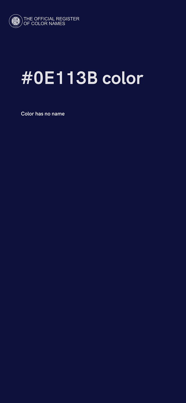 #0E113B color image