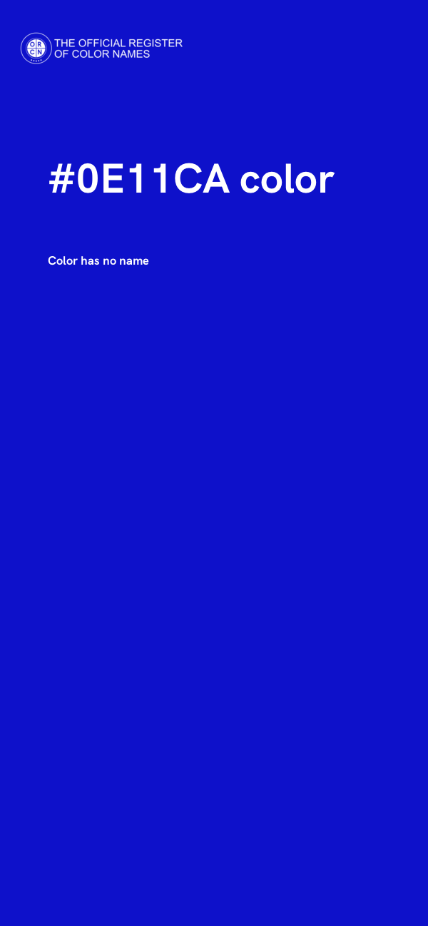 #0E11CA color image