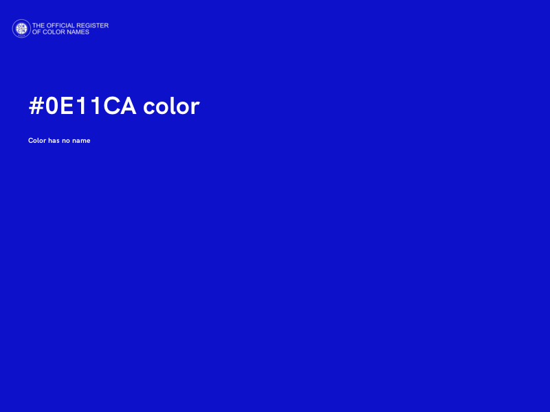 #0E11CA color image