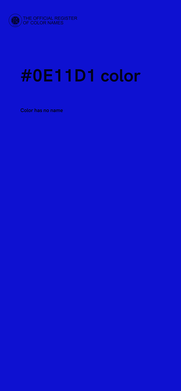#0E11D1 color image