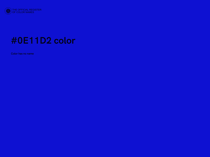 #0E11D2 color image