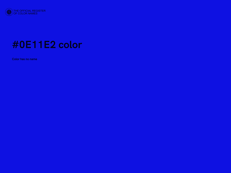 #0E11E2 color image