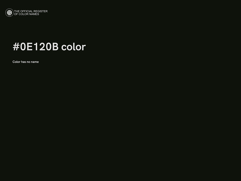 #0E120B color image