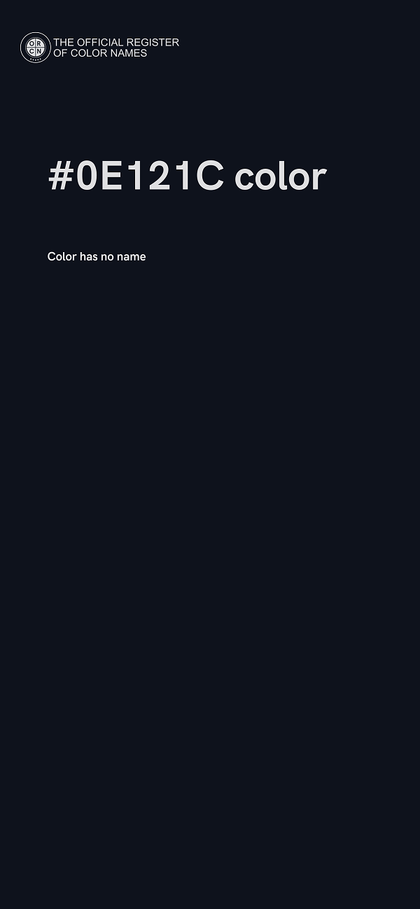 #0E121C color image
