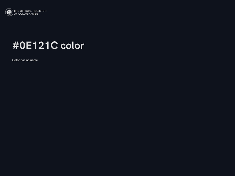 #0E121C color image