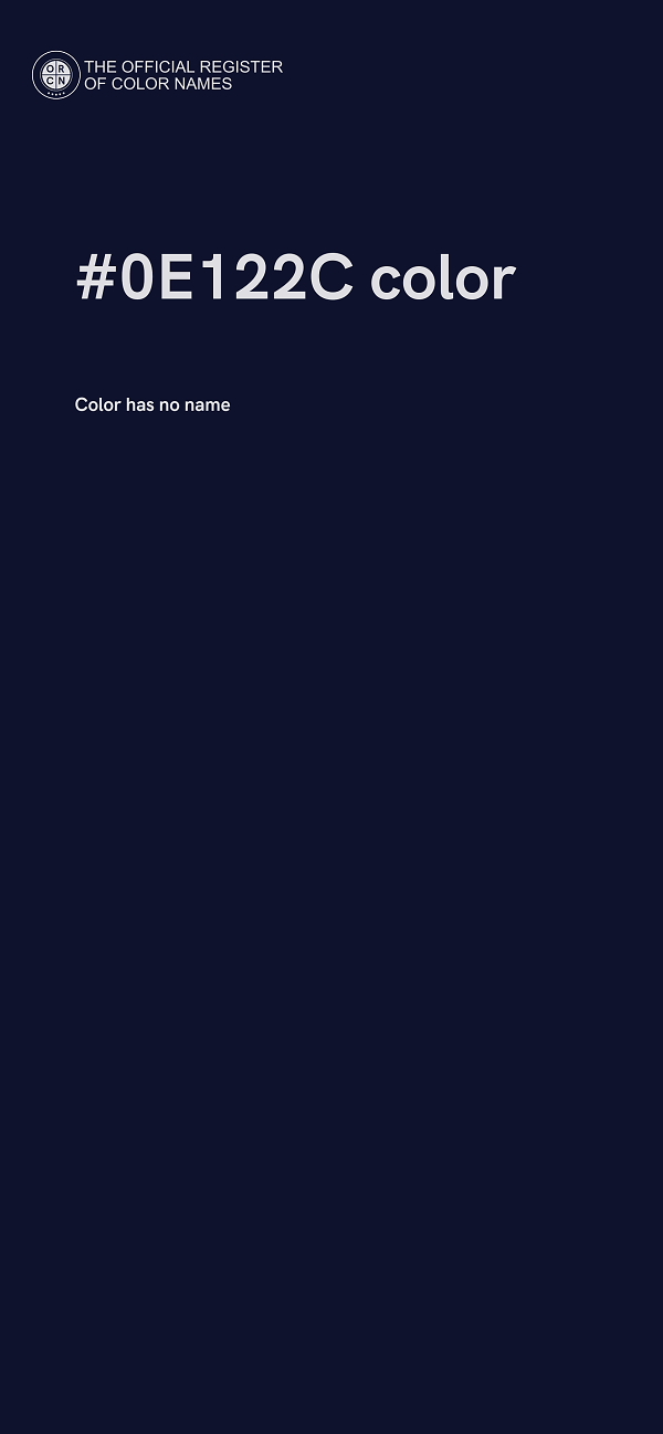 #0E122C color image