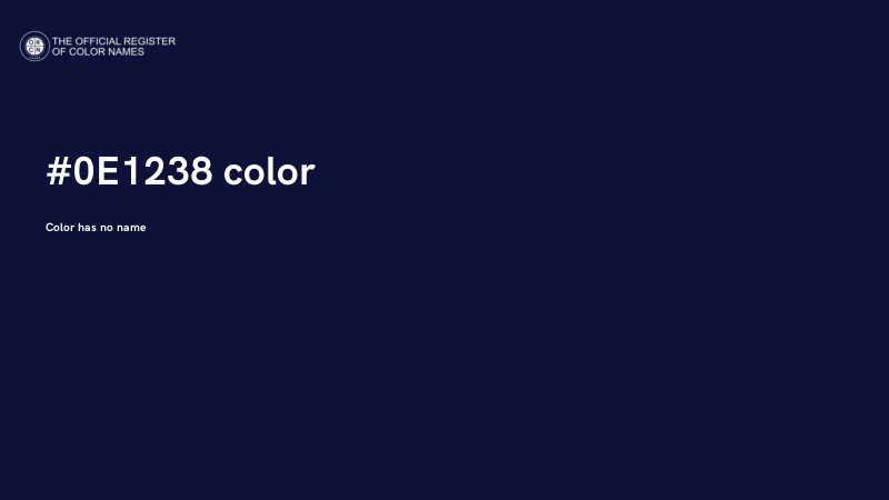 #0E1238 color image